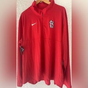 Nike St. Louis Cardinals 1/4 zip pullover. Original packaging
